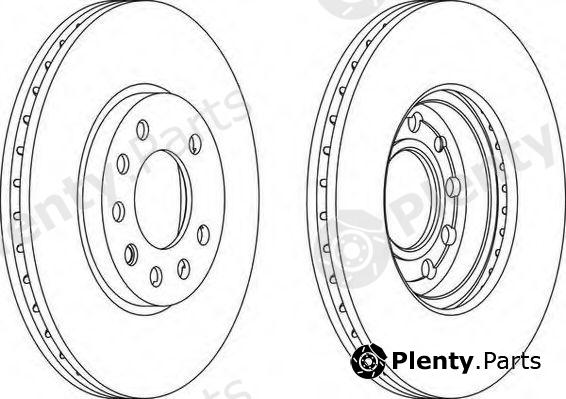  FERODO part DDF1042C-1 (DDF1042C1) Brake Disc