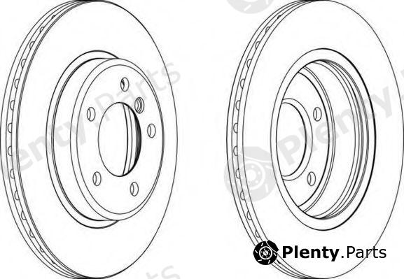  FERODO part DDF1066C-1 (DDF1066C1) Brake Disc