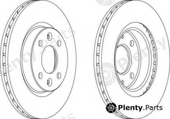  FERODO part DDF1096C-1 (DDF1096C1) Brake Disc