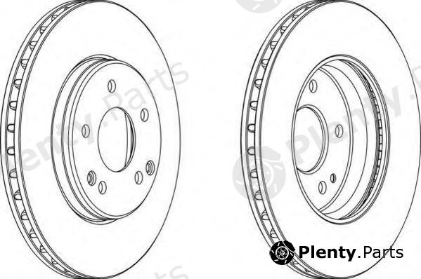  FERODO part DDF1134 Brake Disc