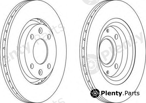  FERODO part DDF1140C-1 (DDF1140C1) Brake Disc