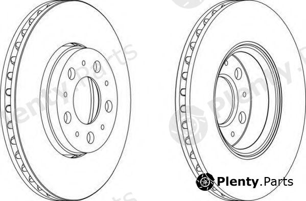  FERODO part DDF1163 Brake Disc