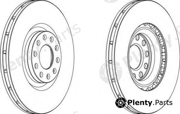  FERODO part DDF1166 Brake Disc