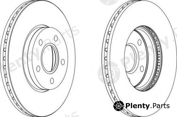  FERODO part DDF1222 Brake Disc