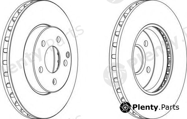 FERODO part DDF1252 Brake Disc