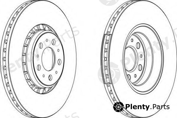  FERODO part DDF1371C-1 (DDF1371C1) Brake Disc