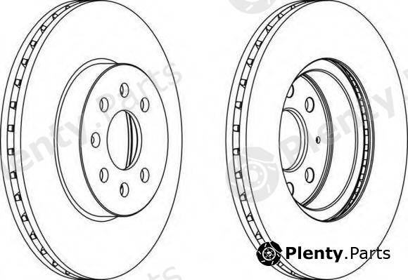  FERODO part DDF1374 Brake Disc