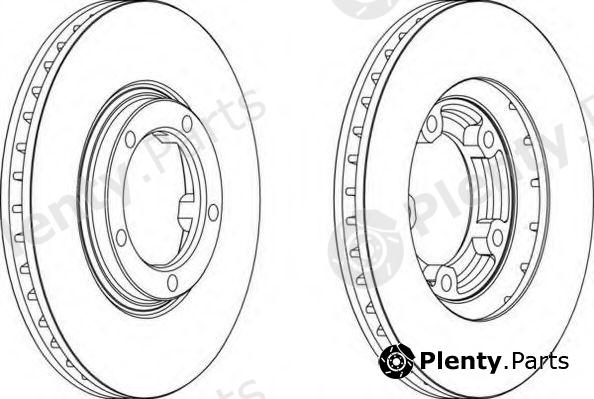  FERODO part DDF1404 Brake Disc
