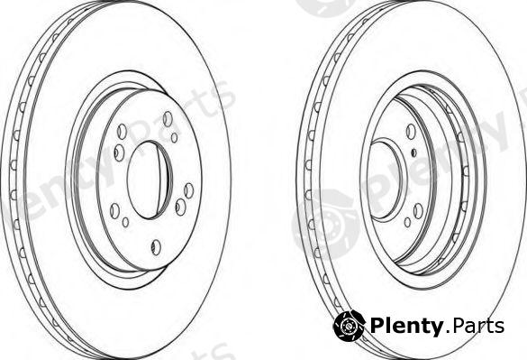  FERODO part DDF1424 Brake Disc