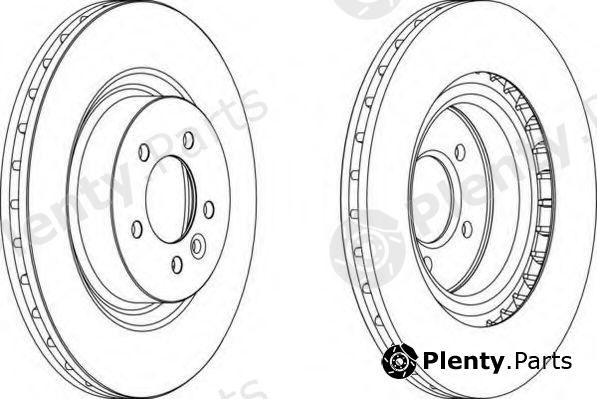  FERODO part DDF1434 Brake Disc