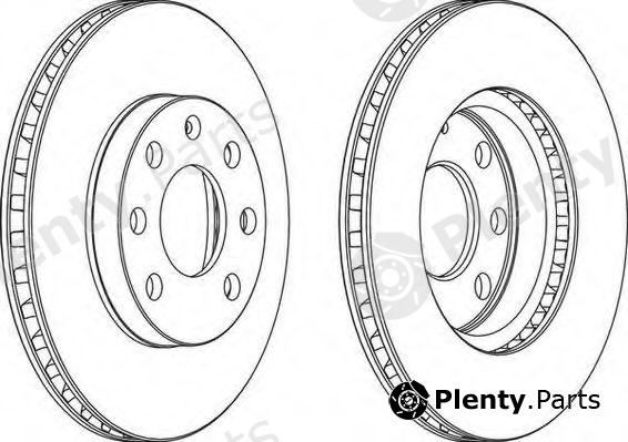  FERODO part DDF151C-1 (DDF151C1) Brake Disc