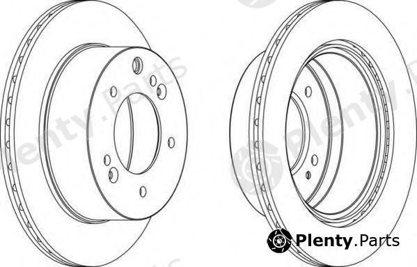  FERODO part DDF1543 Brake Disc