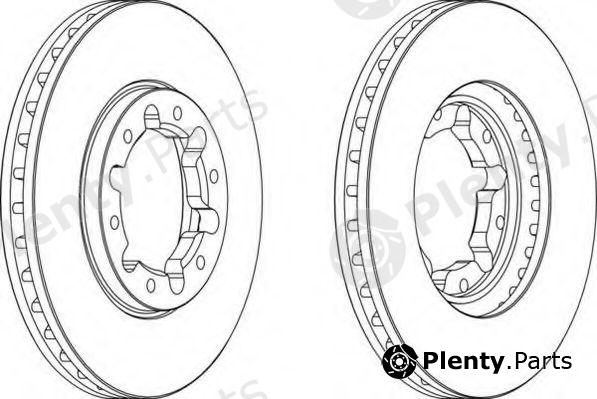  FERODO part DDF1552 Brake Disc