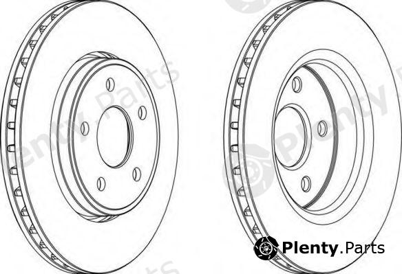  FERODO part DDF1593 Brake Disc