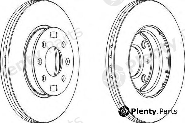  FERODO part DDF1603 Brake Disc