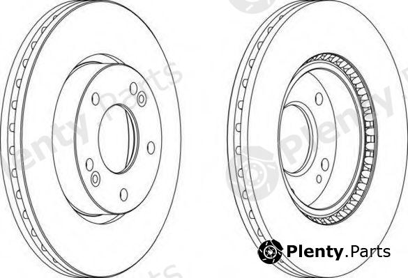  FERODO part DDF1619 Brake Disc