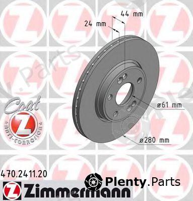  ZIMMERMANN part 470.2411.20 (470241120) Brake Disc