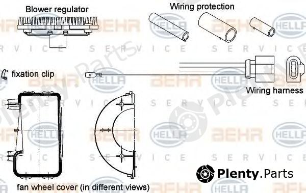  BEHR part 5HL351320-801 (5HL351320801) Regulator, passenger compartment fan