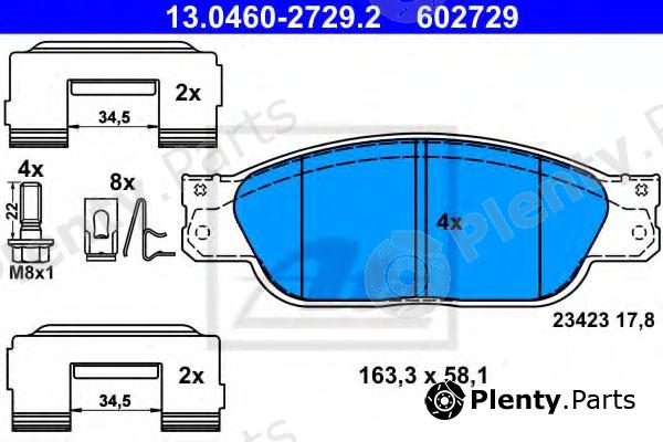  ATE part 13.0460-2729.2 (13046027292) Brake Pad Set, disc brake