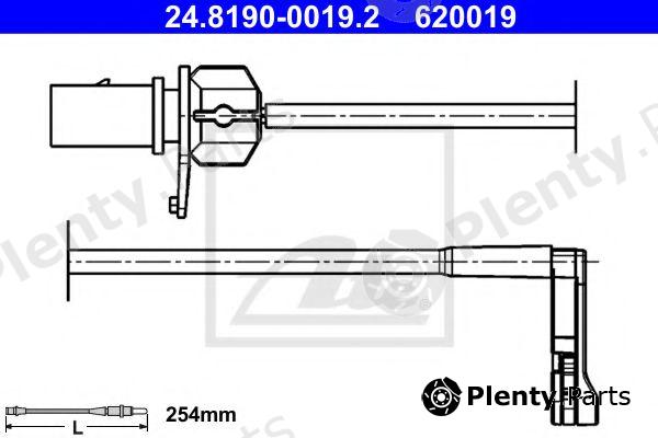  ATE part 24.8190-0019.2 (24819000192) Warning Contact, brake pad wear