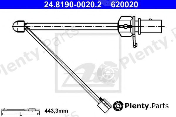  ATE part 24.8190-0020.2 (24819000202) Warning Contact, brake pad wear