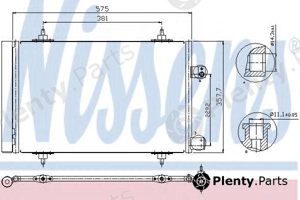  NISSENS part 940239 Condenser, air conditioning