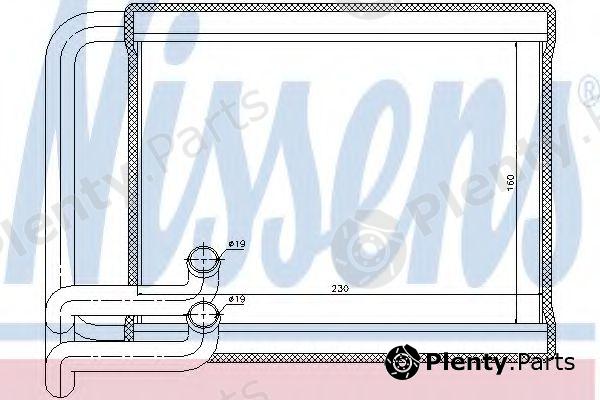  NISSENS part 77534 Heat Exchanger, interior heating