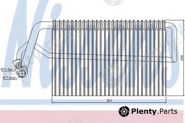  NISSENS part 92221 Evaporator, air conditioning
