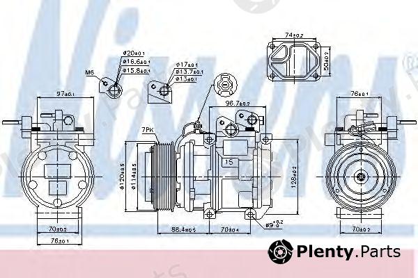 NISSENS part 89301 Compressor, air conditioning
