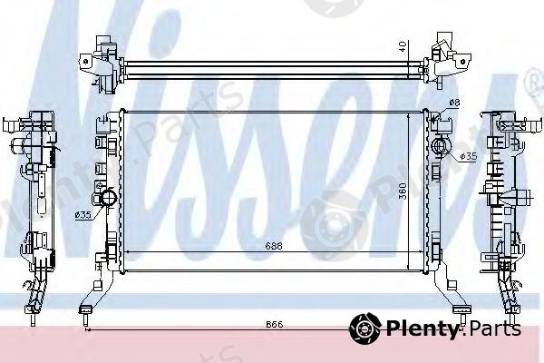  NISSENS part 637619 Radiator, engine cooling