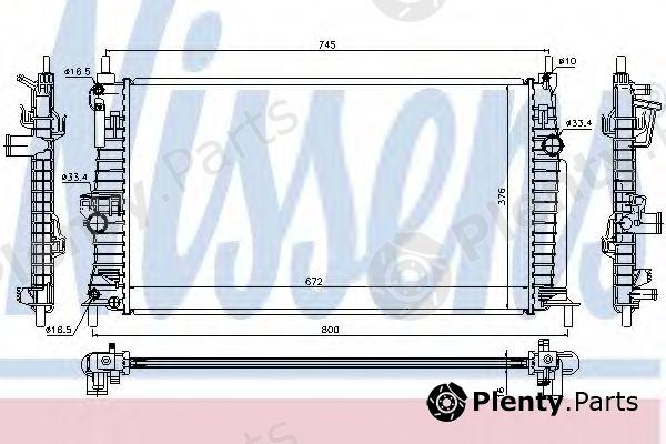  NISSENS part 68522 Radiator, engine cooling