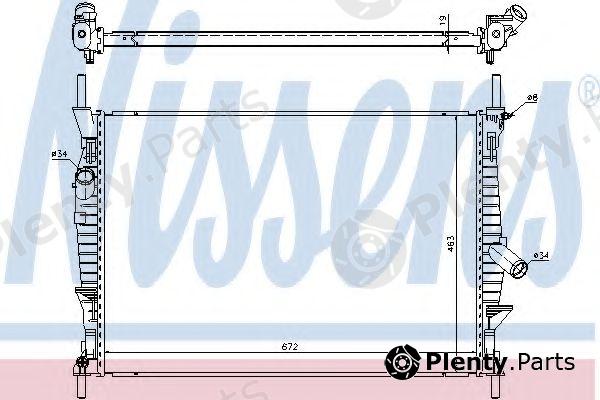  NISSENS part 69240 Radiator, engine cooling