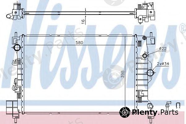  NISSENS part 61697 Radiator, engine cooling