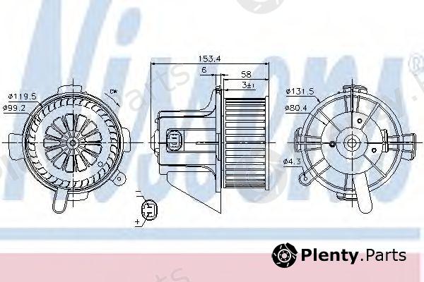  NISSENS part 87090 Interior Blower
