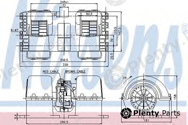  NISSENS part 87133 Interior Blower