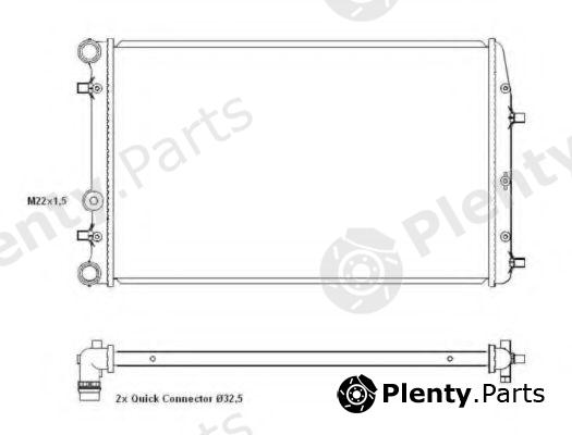  NRF part 50542 Radiator, engine cooling