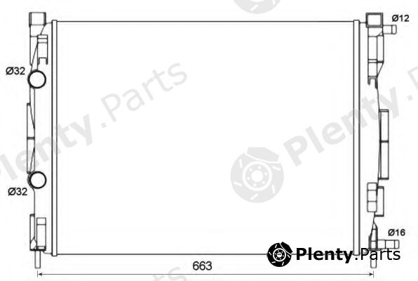  NRF part 58327 Radiator, engine cooling