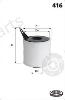  MECAFILTER part EL9136 Air Filter
