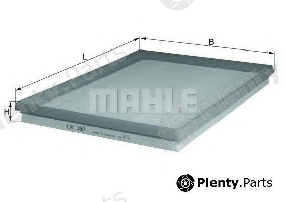  MAHLE ORIGINAL part LX390 Air Filter