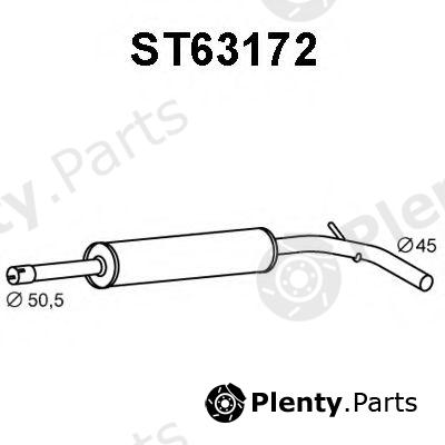  VENEPORTE part ST63172 Front Silencer