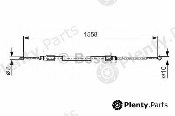  BOSCH part 1987482368 Cable, parking brake