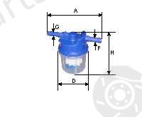  GOODWILL part FG007LUX Fuel filter