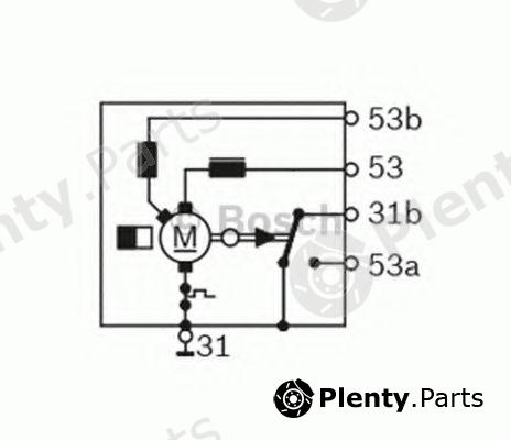  BOSCH part F006B20048 Wiper Motor