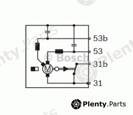  BOSCH part F006B20050 Wiper Motor