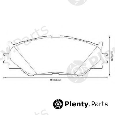  JURID part 572620J Brake Pad Set, disc brake