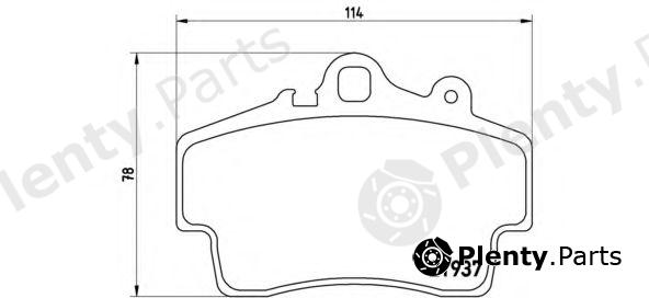  BREMBO part P65007 Brake Pad Set, disc brake