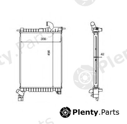  NRF part 507527 Radiator, engine cooling