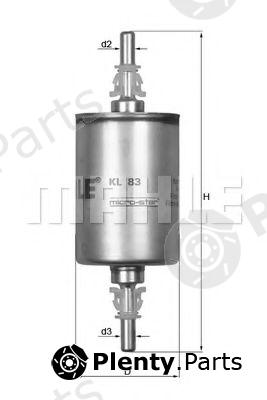  MAHLE ORIGINAL part KL83 Fuel filter