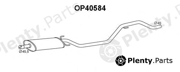  VENEPORTE part OP40584 Front Silencer