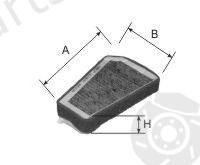  GOODWILL part AG125CFC Filter, interior air